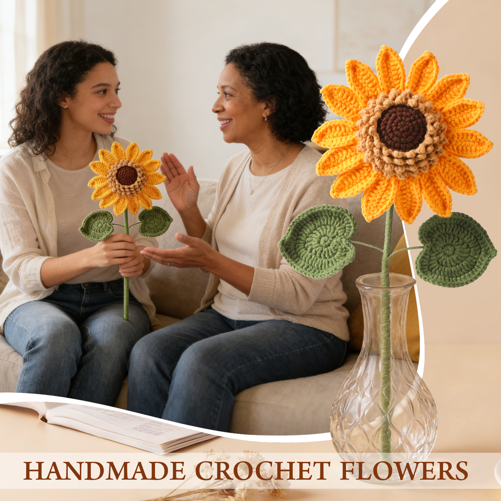 sunflower gift box close-up