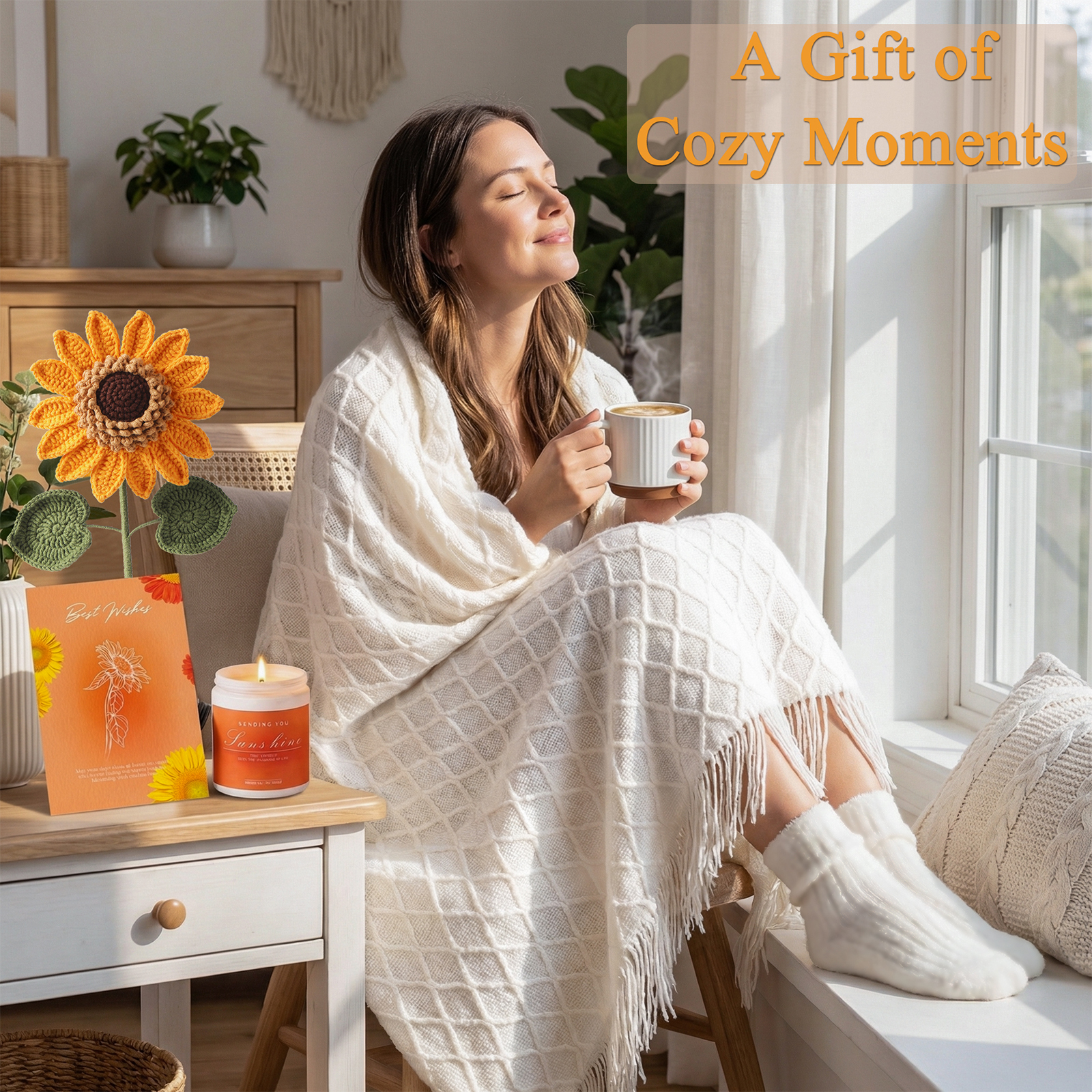 Sunflower gift idea for birthday thank you get well soon