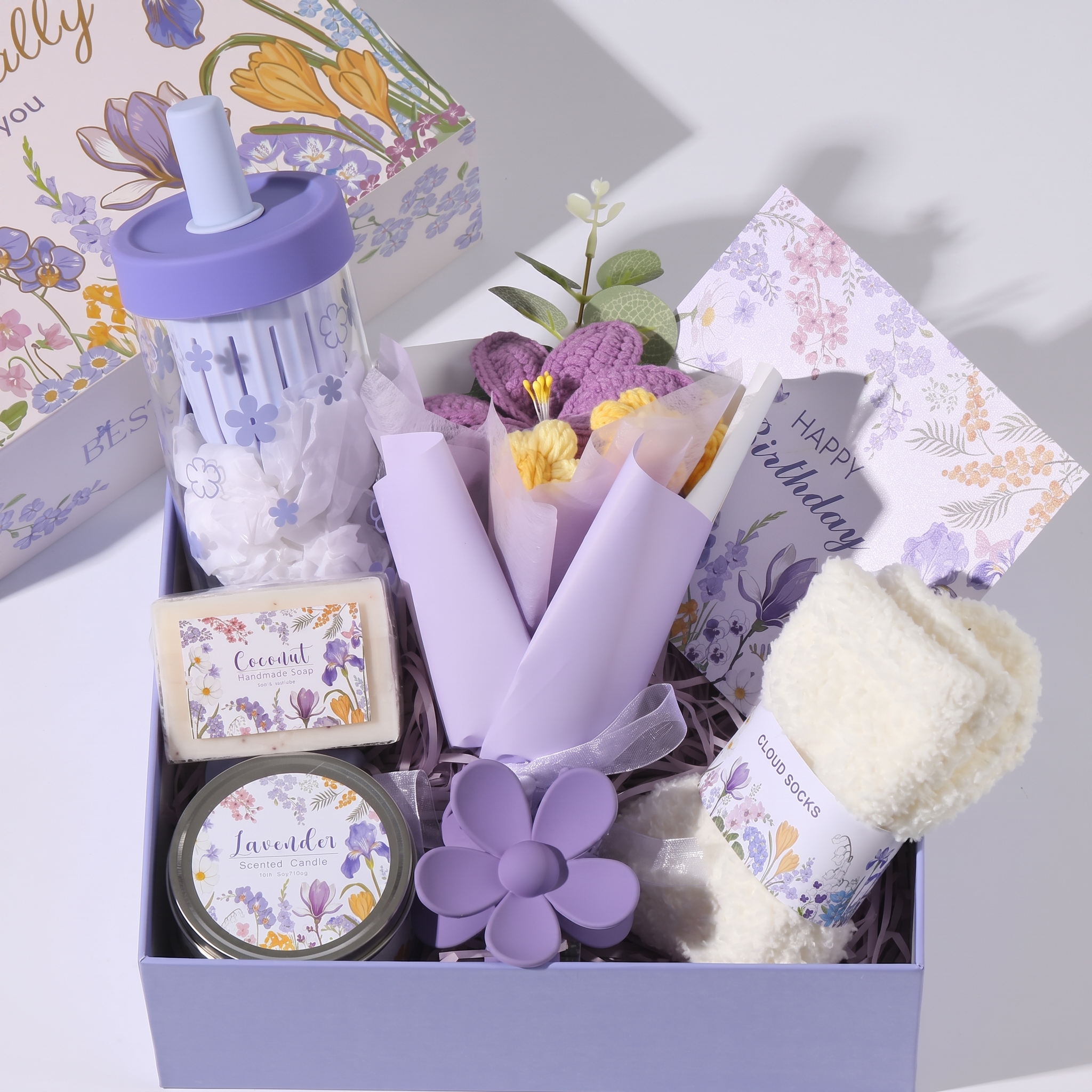 purple gift box for women
