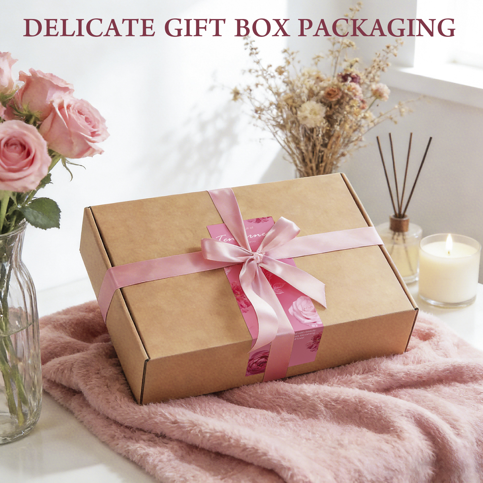 Rose employee appreciation gift box details
